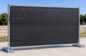 fence panel with privacy screen
